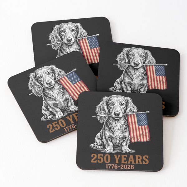 Item preview, 250 Years 1776-2026 American Patriot Dachshund Dog designed and sold by SofenArt.