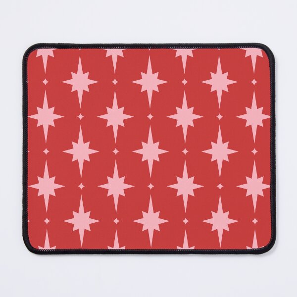 Item preview, Red & light pink starry pattern designed and sold by Mint + Midnight.