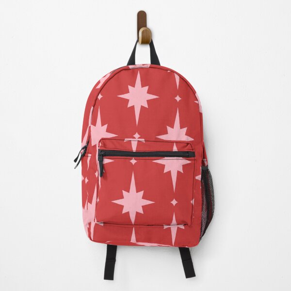 Item preview, Red & light pink starry pattern designed and sold by Mint + Midnight.