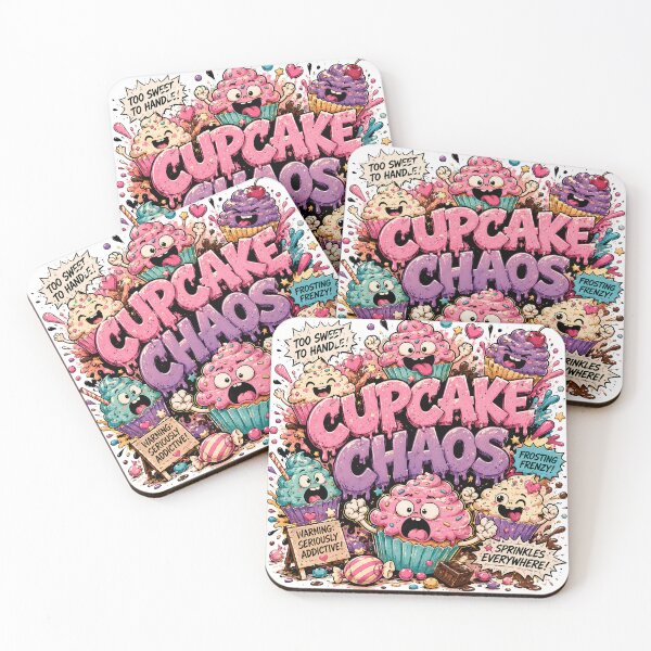 Item preview, Cupcake Chaos Funny Cute Dessert Meme Design designed and sold by ILYASSE1.