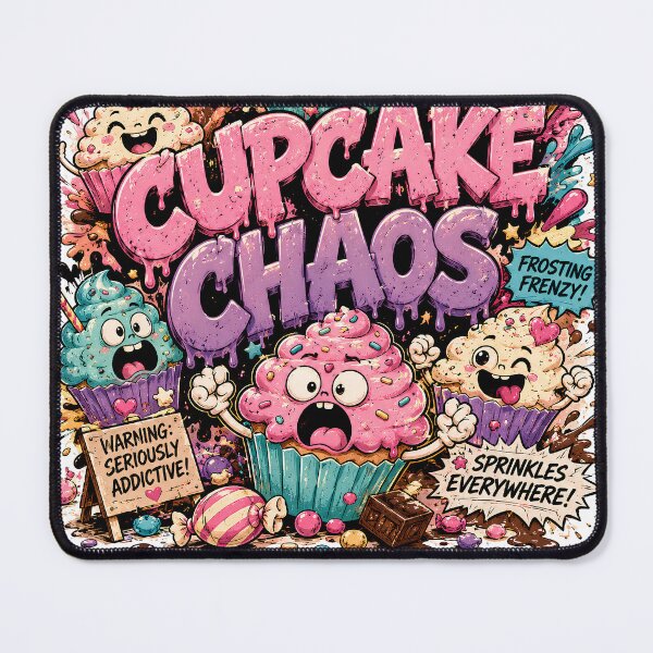 Item preview, Cupcake Chaos Funny Cute Dessert Meme Design designed and sold by ILYASSE1.
