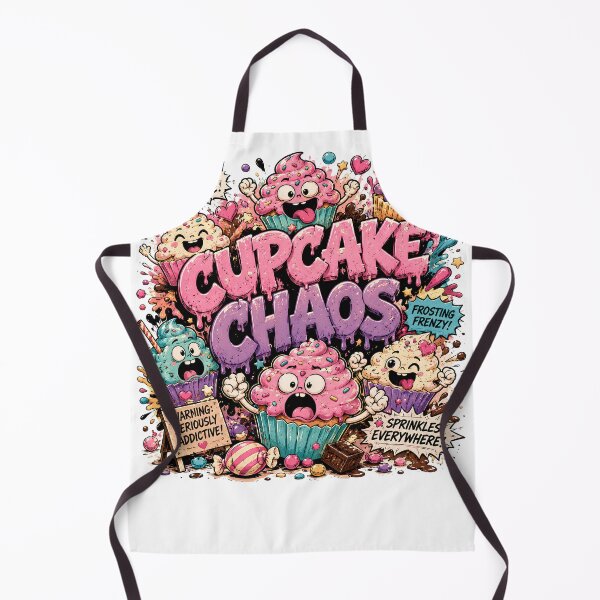 Item preview, Cupcake Chaos Funny Cute Dessert Meme Design designed and sold by ILYASSE1.