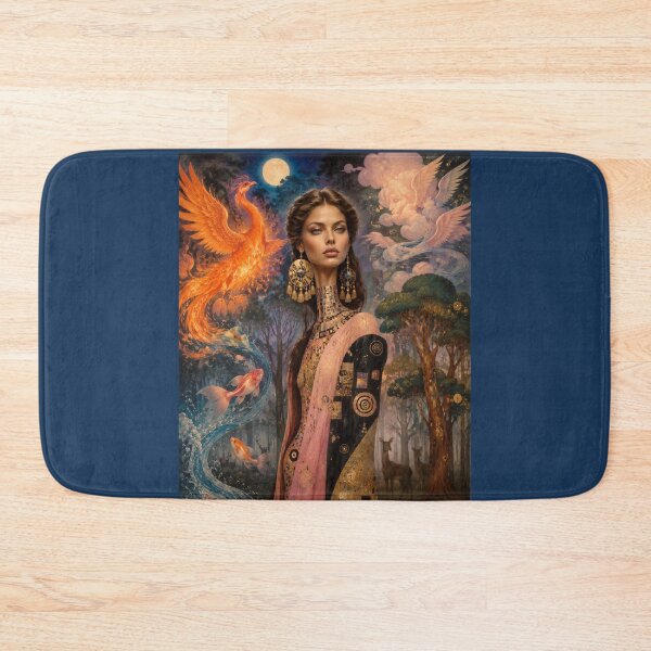 Item preview, Harmony of the Elements – Mystical Woman with Phoenix, Angel & Nature designed and sold by Natalia-Vlad.