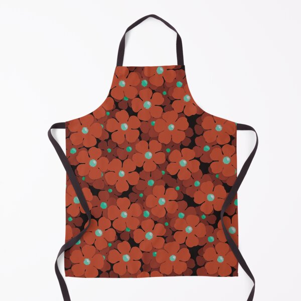 Artikelvorschau, nahtloses Muster eines Feldes roter Blumen entworfen und verkauft von Feral Lines Studio .