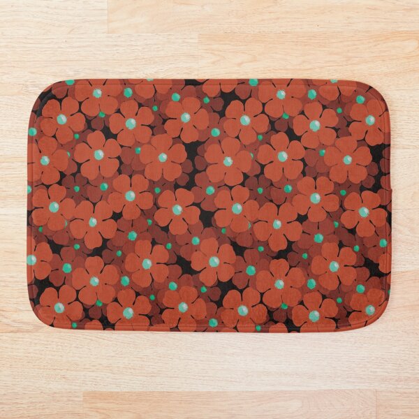 Item preview, Field of red flowers seamless pattern designed and sold by Feral Lines Studio .