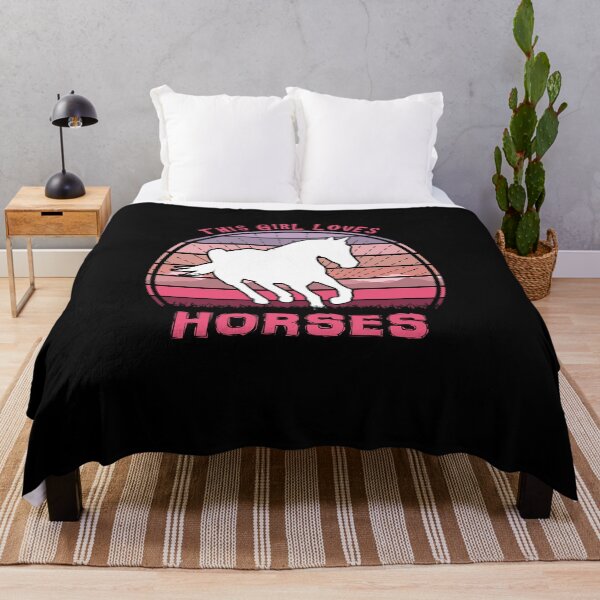 Item preview, This Girl Loves Horses Retro Sunset Equine designed and sold by marke770.