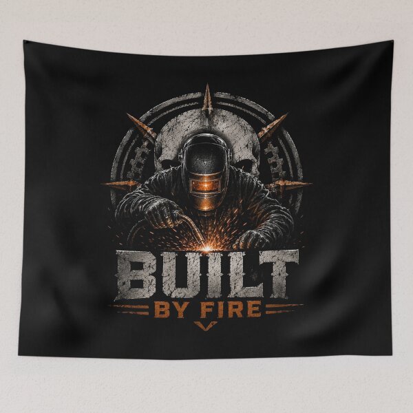 Item preview, Built By Fire – Welder Gift for Welding Professionals and Metal Fabricators designed and sold by LabCore.