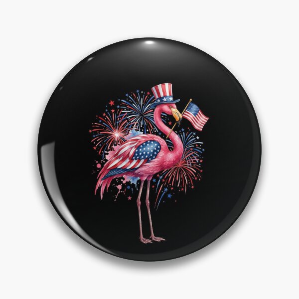 Item preview, Patriotic Flamingo 4th Of July Independence Day American Celebration designed and sold by SofenArt.
