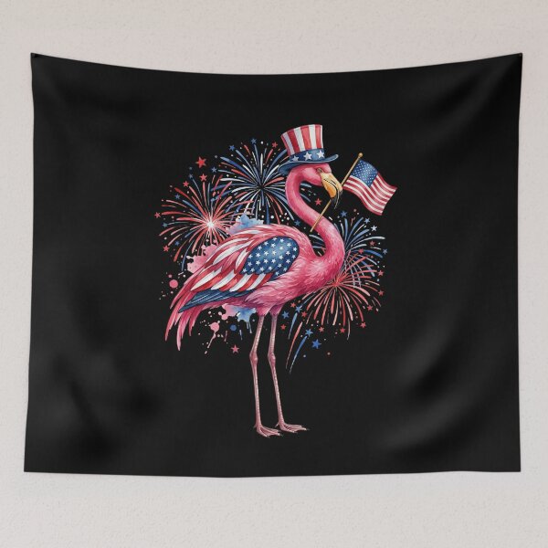 Item preview, Patriotic Flamingo 4th Of July Independence Day American Celebration designed and sold by SofenArt.