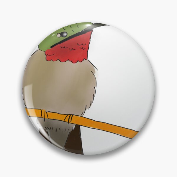 Item preview, Ruby-throated hummingbird, comic book style designed and sold by mousse-tache.