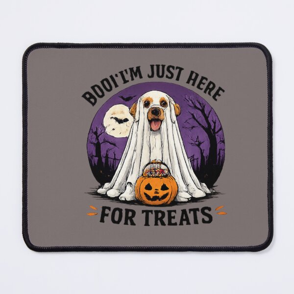 Item preview, Boo I'm Just Here For Treats Funny Halloween Dog Shirt designed and sold by PoojaArtLab.