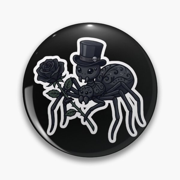 Item preview, Gothic Romance - Black Rose Spider Sticker designed and sold by EnigmaticGoth.