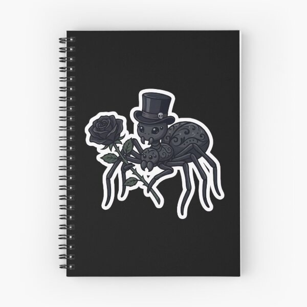 Item preview, Gothic Romance - Black Rose Spider Sticker designed and sold by EnigmaticGoth.
