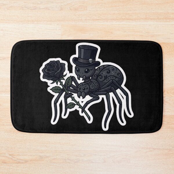 Item preview, Gothic Romance - Black Rose Spider Sticker designed and sold by EnigmaticGoth.