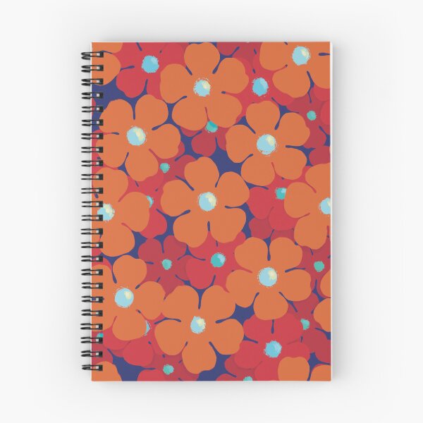 Item preview, Field of orange flowers seamless pattern designed and sold by Feral Lines Studio .