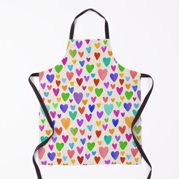 Item preview, Hand painted watercolor hearts in light rainbow pride designed and sold by lauragraves.