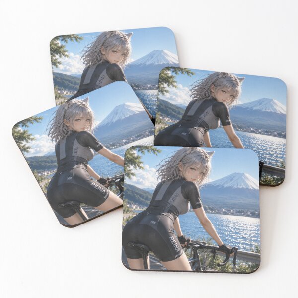Item preview, REINA Cycling at Mt. Fuji – Catgirl Bicycle Adventure in Japan designed and sold by RinaWorksJP.