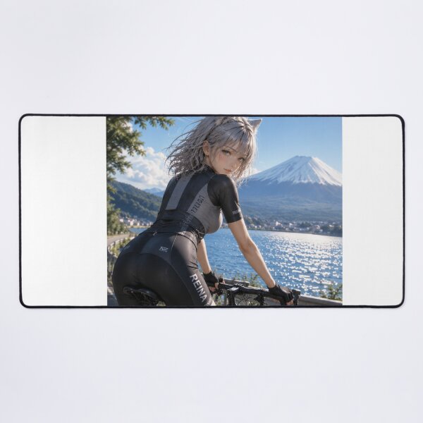 Item preview, REINA Cycling at Mt. Fuji – Catgirl Bicycle Adventure in Japan designed and sold by RinaWorksJP.