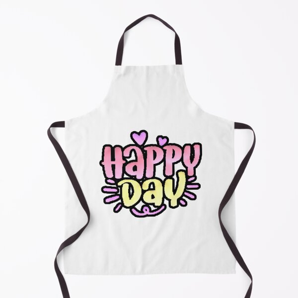 Item preview, Happy Day Typography Cute Pink Yellow Hearts designed and sold by AstronautMerch.