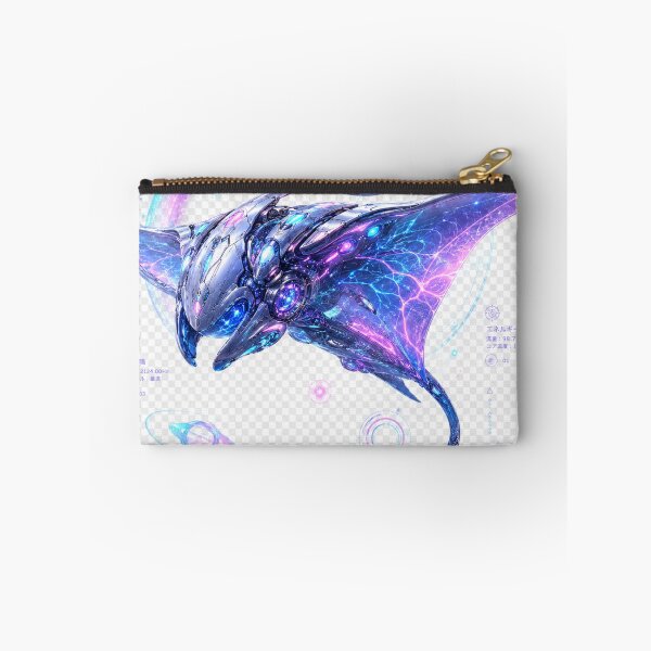 Item preview, Wave Halo 2124 Cyber Manta Ray – Neon Biomechanical Ocean Guardian Design designed and sold by FusiTink.