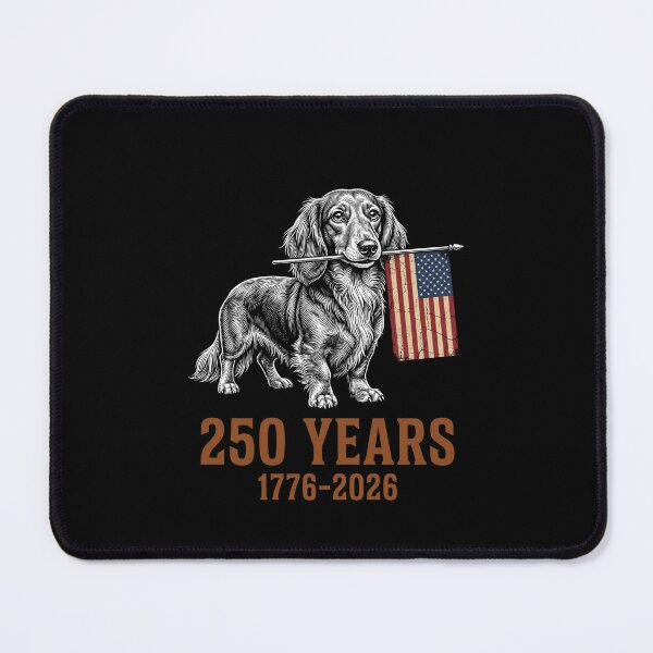 Item preview, 250 Years 1776-2026 American Dachshund Patriotism Anniversary designed and sold by SofenArt.