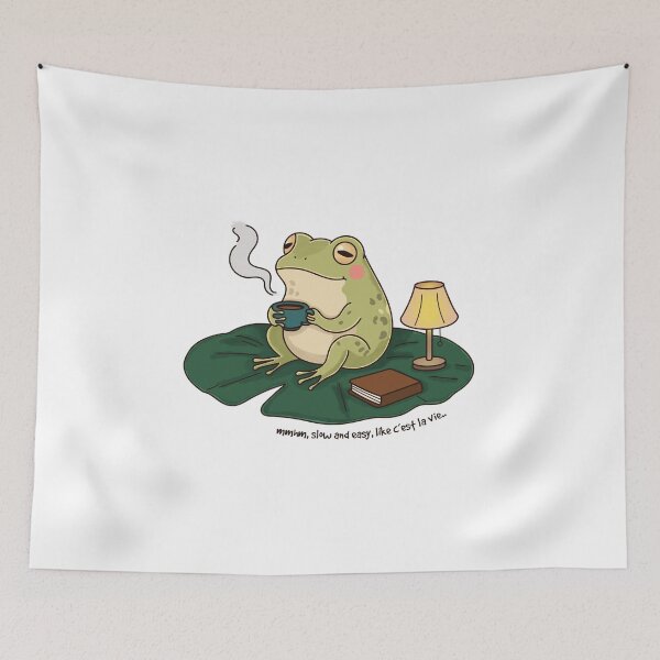 Item preview, Savoring Coffee Slowly While Floating Through The Day designed and sold by WillowerStudio.