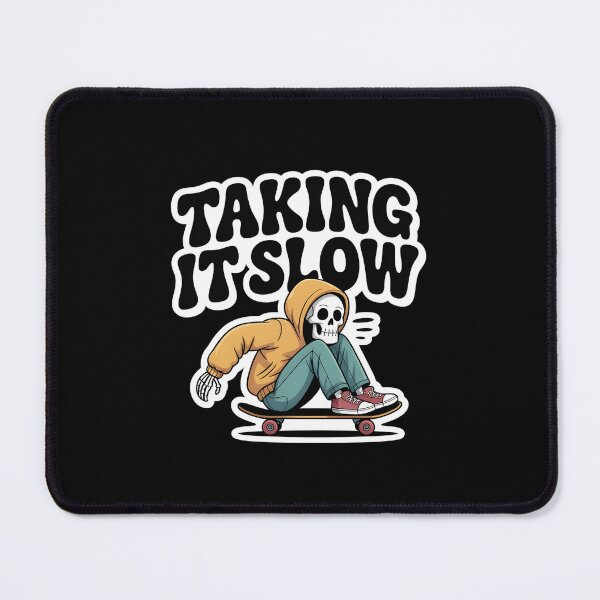 Item preview, Taking It Slow Skeleton Skateboard Halloween Humor designed and sold by Raw Tigers.