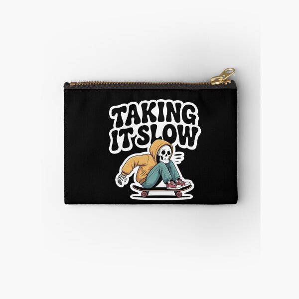 Item preview, Taking It Slow Skeleton Skateboard Halloween Humor designed and sold by Raw Tigers.
