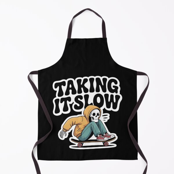 Item preview, Taking It Slow Skeleton Skateboard Halloween Humor designed and sold by Raw Tigers.