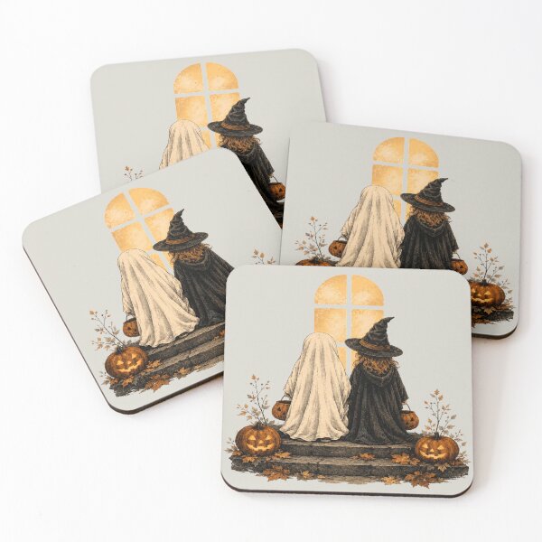 Item preview, Vintage Trick-or-Treat Ghost Witch Halloween designed and sold by POD DYNASTY.