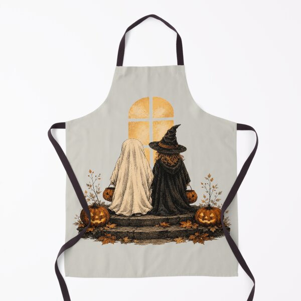 Item preview, Vintage Trick-or-Treat Ghost Witch Halloween designed and sold by POD DYNASTY | Original Print On Demand T-Shirt Graphics.