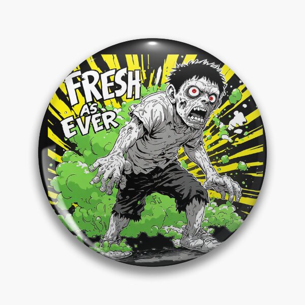Item preview, Fresh As Ever – Funny Zombie Dark Humor Comic Style designed and sold by ChaoticZenStudio.