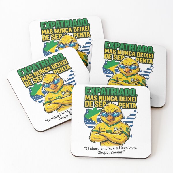 Item preview, Expatriado Mas Nunca Deixei De Ser Hexa - Brazilian Soccer Canary designed and sold by pixelandpassionart.