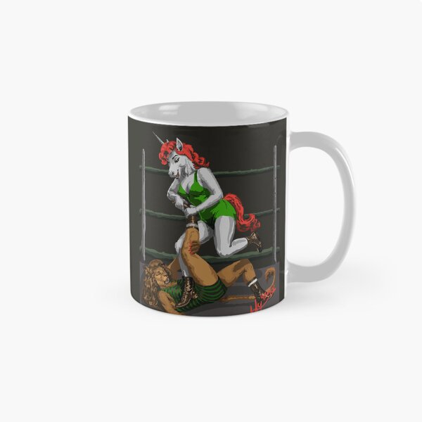Item preview, Unicorn & Lion Wrestling designed and sold by KlakkDrawsStuff.