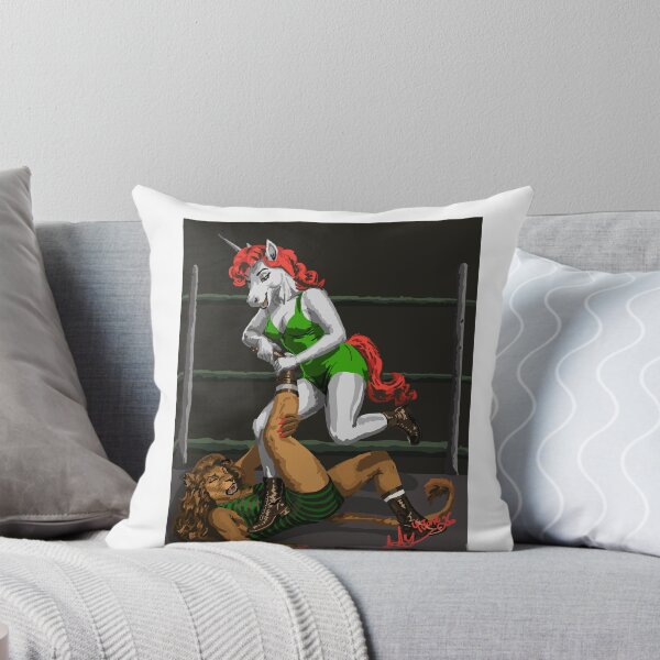 Item preview, Unicorn & Lion Wrestling designed and sold by KlakkDrawsStuff.