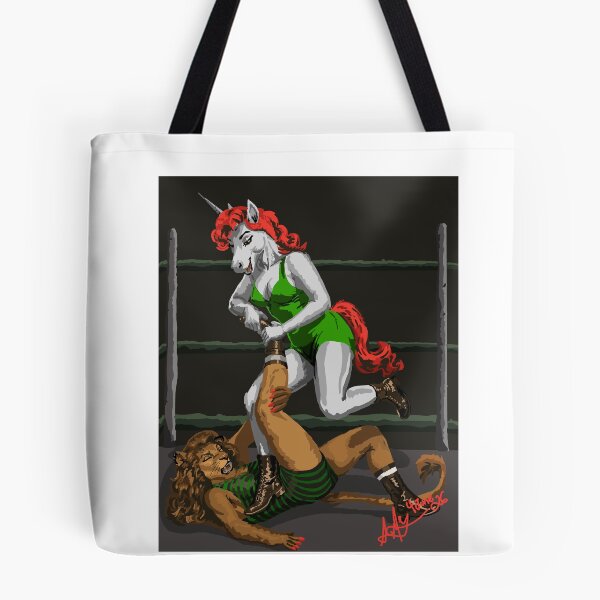 Item preview, Unicorn & Lion Wrestling designed and sold by KlakkDrawsStuff.