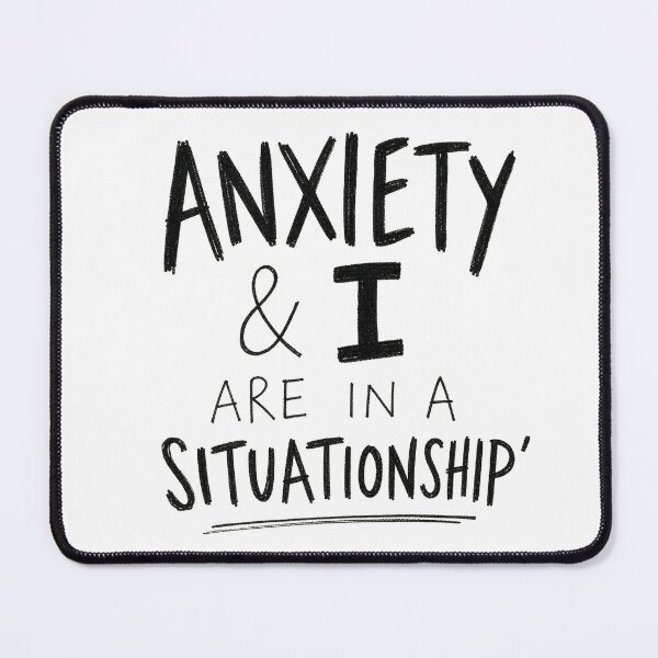 Item preview, Anxiety and I Are in a Situationship Funny Mental Health Zine Tee Sticker Therapy Gift designed and sold by sharifex.