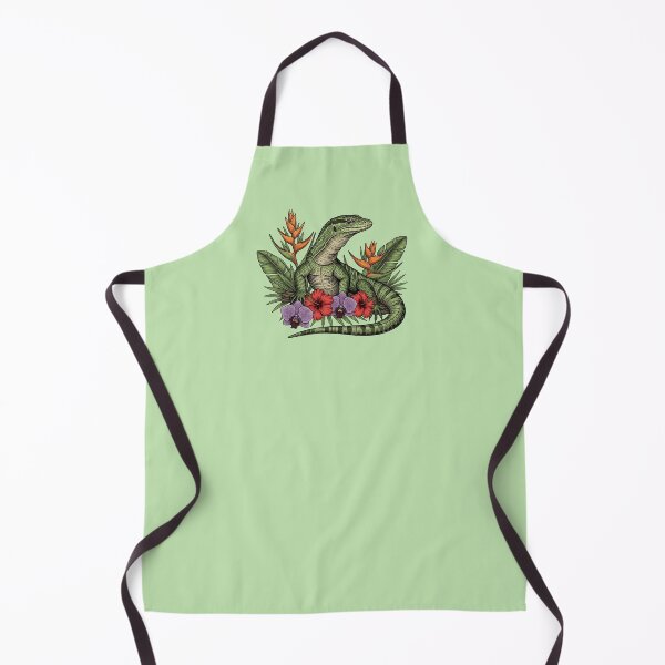 Item preview, Botanical Emerald Tree Monitor Tropical Jungle Art designed and sold by BirdsnStuff.