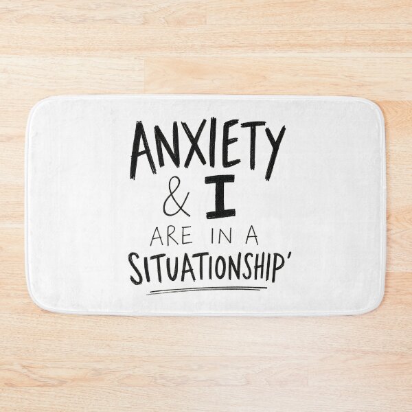 Item preview, Anxiety and I Are in a Situationship Funny Mental Health Zine Tee Sticker Therapy Gift designed and sold by sharifex.