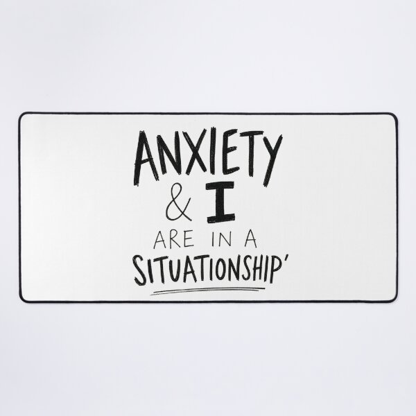 Item preview, Anxiety and I Are in a Situationship Funny Mental Health Zine Tee Sticker Therapy Gift designed and sold by sharifex.