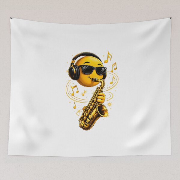 Item preview, TESTEmoji Cool and Passionate Saxophonist designed and sold by KM Design.