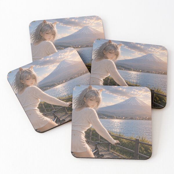 Item preview, REINA Cycling at Mt. Fuji – Catgirl Bicycle Adventure in Japan designed and sold by RinaWorksJP.