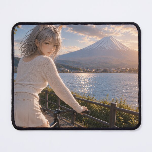 Item preview, REINA Cycling at Mt. Fuji – Catgirl Bicycle Adventure in Japan designed and sold by RinaWorksJP.