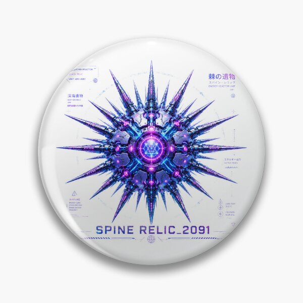 Item preview, Spine Relic 2091 Cyber Sea Urchin – Neon Biomechanical Energy Core Design designed and sold by FusiTink.