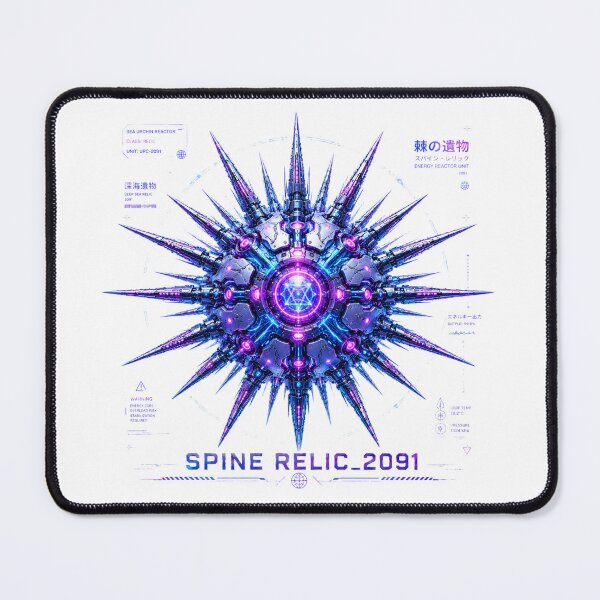 Item preview, Spine Relic 2091 Cyber Sea Urchin – Neon Biomechanical Energy Core Design designed and sold by FusiTink.