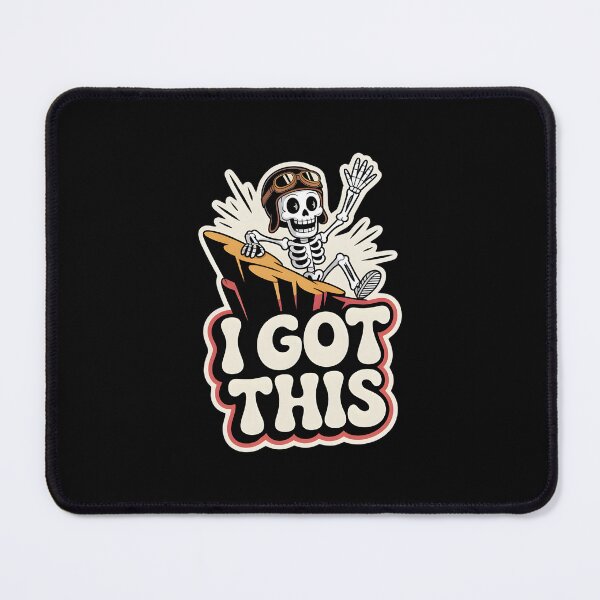 Item preview, I Got This Funny Skeleton Surfing Motivation Design designed and sold by Raw Tigers.