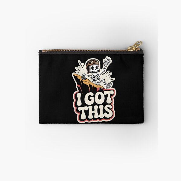 Item preview, I Got This Funny Skeleton Surfing Motivation Design designed and sold by Raw Tigers.