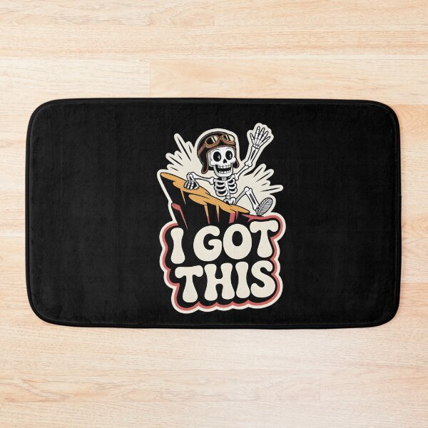 Item preview, I Got This Funny Skeleton Surfing Motivation Design designed and sold by Raw Tigers.