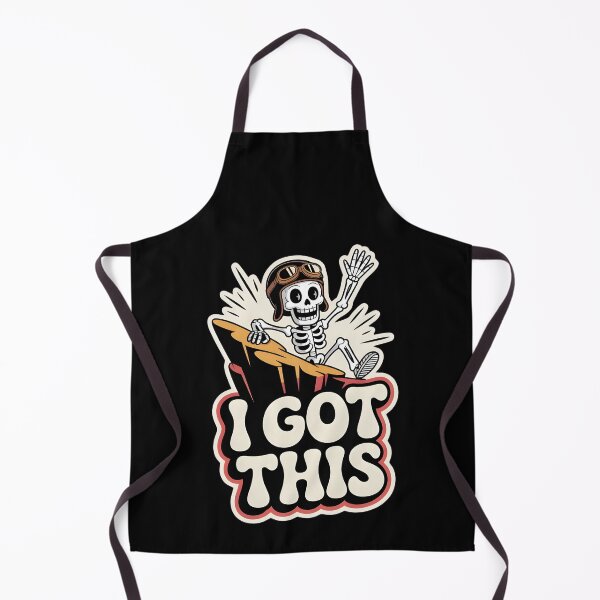 Item preview, I Got This Funny Skeleton Surfing Motivation Design designed and sold by Raw Tigers.