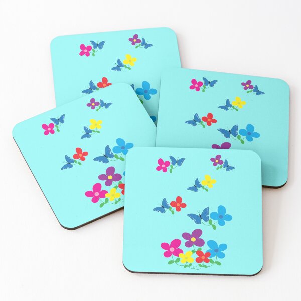 Item preview, Butterflies Picking Flowers Pattern designed and sold by PattersArt.